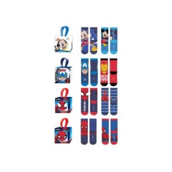 Calcetines safta disney/marvel expositor de 24 cajas de 2 pares tallas surtidas