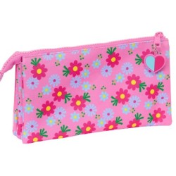 Bolso escolar portatodo safta triple trolls 3 30x220x120 mm