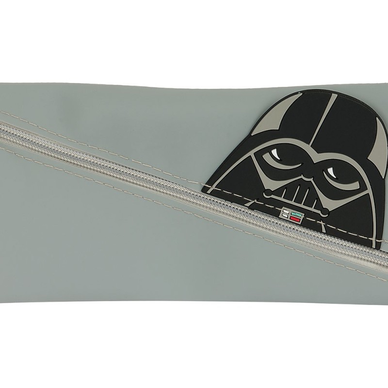 Bolso escolar portatodo safta silicona caritas darth vader 10x230x110 mm