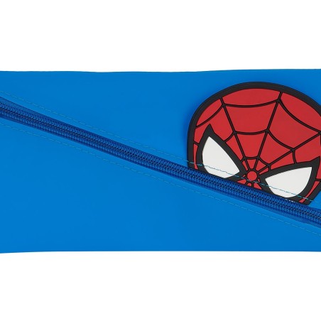 Bolso escolar portatodo safta silicona caritas spiderman 10x230x110 mm