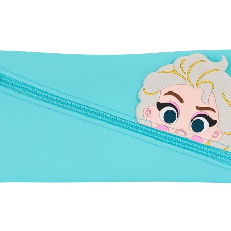 Bolso escolar portatodo safta silicona caritas elsa 10x230x110 mm