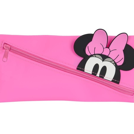 Bolso escolar portatodo safta silicona caritas minnie mouse 10x230x110 mm