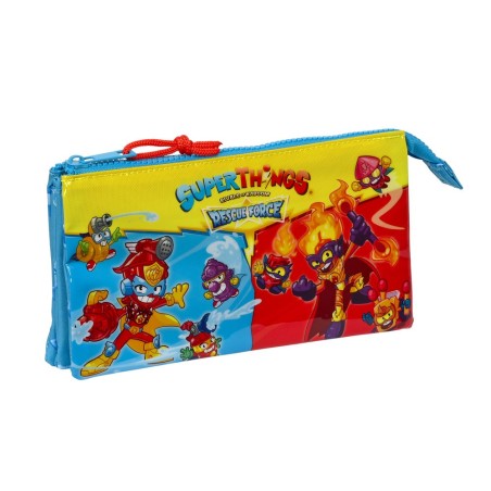 Bolso escolar portatodo safta triple superthings rescue force 120x220x30 mm