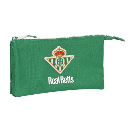 Bolso escolar portatodo safta triple reciclado real betis balompie 120x220x30 mm