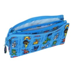 Bolso escolar portatodo safta triple pjmask 120x220x30 mm