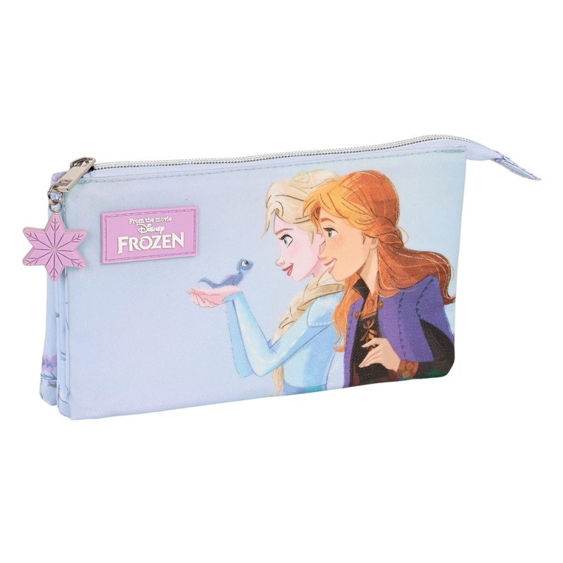 Bolso escolar portatodo safta triple frozen ii believe 120x220x30 mm