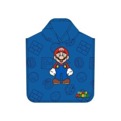 Poncho safta de microfibra super mario 1000x500 mm
