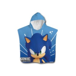 Poncho safta de microfibra sonic the hedgehog speed 1000x500 mm
