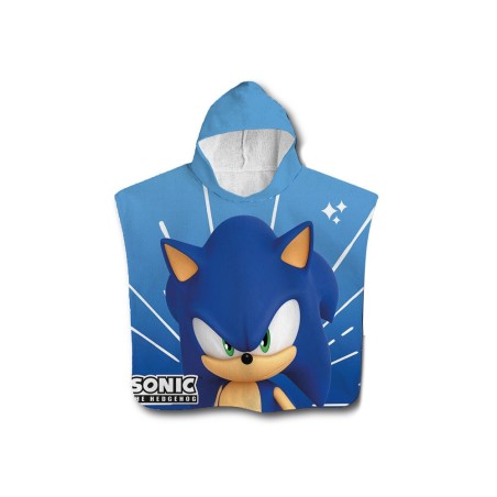 Poncho safta de microfibra sonic the hedgehog speed 1000x500 mm