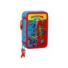 Plumier escolar safta triple 36 piezas superthings rescue force 195x125x55 mm