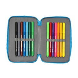 Plumier escolar safta triple 36 piezas superthings rescue force 195x125x55 mm