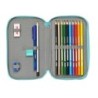 Plumier escolar safta doble pequeño 28 piezas the bellies 195x125x40 mm