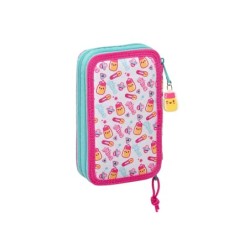 Plumier escolar safta doble pequeño 28 piezas the bellies 195x125x40 mm