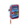 Plumier escolar safta doble pequeño 28 piezas pjmask 195x125x40 mm