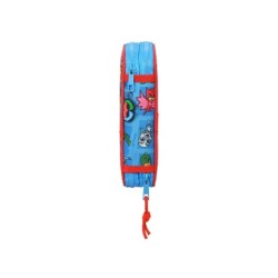 Plumier escolar safta doble pequeño 28 piezas pjmask 195x125x40 mm