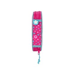 Plumier escolar safta doble pequeño 28 piezas pin y pon 195x125x40 mm