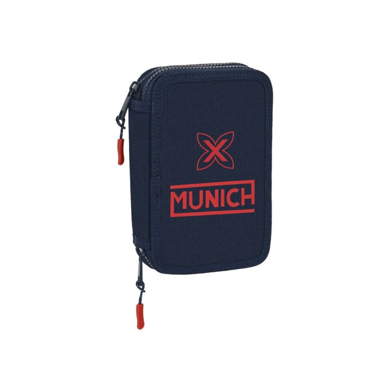 Plumier escolar safta doble pequeño 28 piezas munich flash 195x125x40 mm