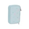 Plumier escolar safta doble pequeño 28 piezas moos garden 195x125x40 mm