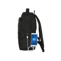 Mochila safta portatil 15,6\ tablet usb real madrid premium 440x290x150 mm