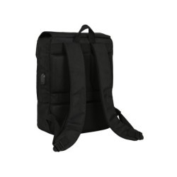 Mochila safta con solapa portatil 13,3''  usb real betis balompie premium 390x290x120 mm