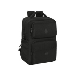 Mochila safta 2 bolsillos portatil 15,6''  usb real madrid premium 440x310x130 mm