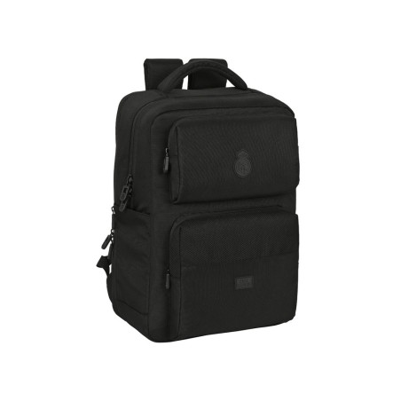 Mochila safta 2 bolsillos portatil 15,6''  usb real madrid premium 440x310x130 mm