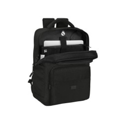 Mochila safta 2 bolsillos portatil 15,6''  usb real madrid premium 440x310x130 mm
