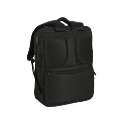 Mochila safta 2 bolsillos portatil 15,6''  usb real madrid premium 440x310x130 mm