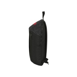 Mini mochila escolar safta con cremallera vertical stranger things 390x220x100 mm