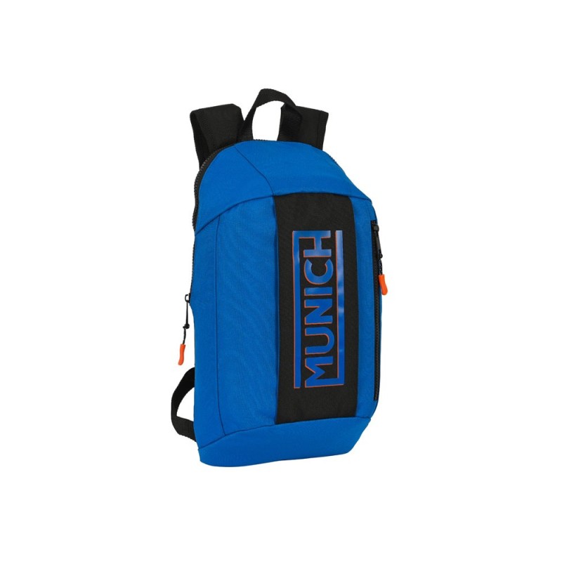 Mini mochila escolar safta con cremallera vertical munich submarine 390x220x100 mm