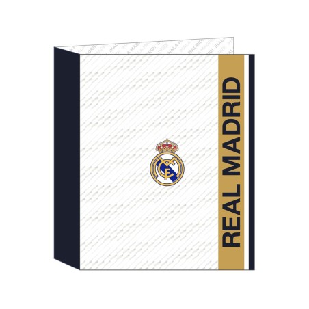 Carpeta 4 anillas lomo ancho safta folio real madrid 1 equipacion 23/24