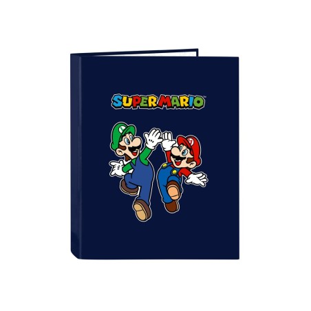 Carpeta 4 anillas mixtas safta folio super mario
