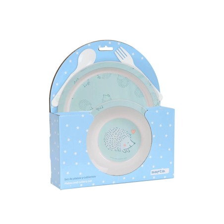 Set platos y cubiertos safta preescolar 260x225x55 mm
