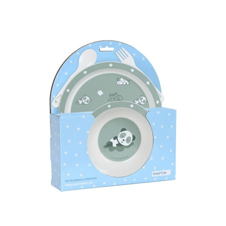 Set platos y cubiertos safta preescolar 260x225x55 mm