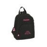 Mochila safta mini kappa black and pink 300x250x130 mm
