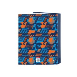 Carpeta safta carton folio 4 anillas mixtas hot wheels speed club