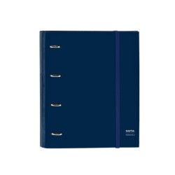 Carpeta 4 anillas 35 mm safta din a4 gomas y 5 separadores tapa forrada recambio 100 h 60 gr cuadro 5 mm stationery