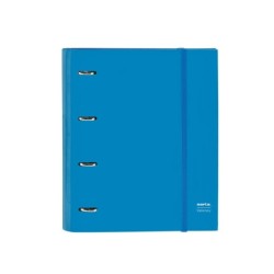 Carpeta 4 anillas 35 mm safta din a4 gomas y 5 separadores tapa forrada recambio 100 h 60 gr cuadro 5 mm stationery