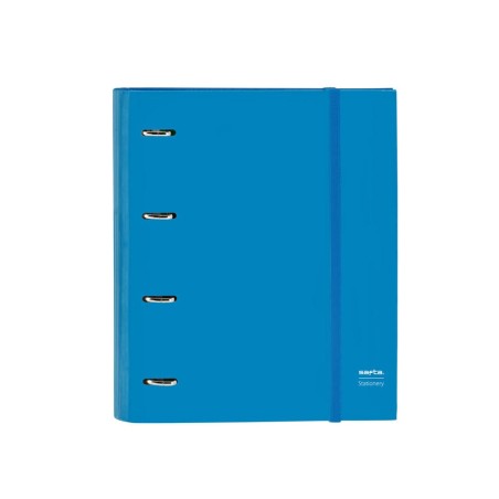 Carpeta 4 anillas 35 mm safta din a4 gomas y 5 separadores tapa forrada recambio 100 h 60 gr cuadro 5 mm stationery