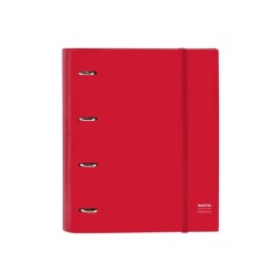 Carpeta 4 anillas 35 mm safta din a4 gomas y 5 separadores tapa forrada recambio 100 h 60 gr cuadro 5 mm stationery