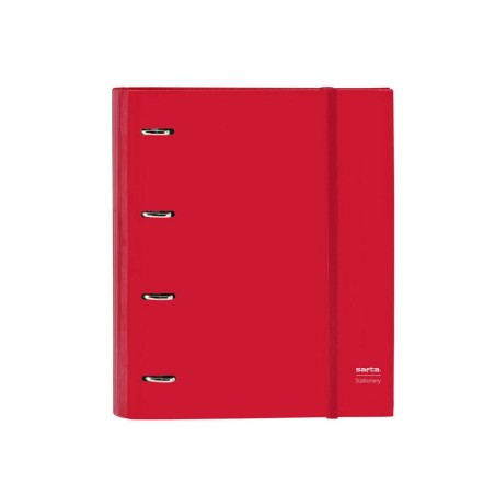 Carpeta 4 anillas 35 mm safta din a4 gomas y 5 separadores tapa forrada recambio 100 h 60 gr cuadro 5 mm stationery