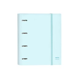 Carpeta 4 anillas 35 mm safta din a4 gomas y 5 separadores tapa forrada recambio 100 h 60 gr cuadro 5 mm stationery