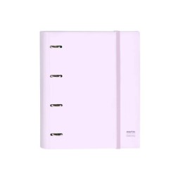 Carpeta 4 anillas 35 mm safta din a4 gomas y 5 separadores tapa forrada recambio 100 h 60 gr cuadro 5 mm stationery
