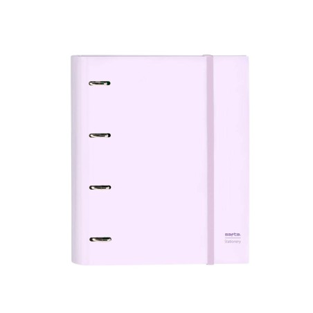 Carpeta 4 anillas 35 mm safta din a4 gomas y 5 separadores tapa forrada recambio 100 h 60 gr cuadro 5 mm stationery