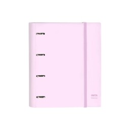 Carpeta 4 anillas 35 mm safta din a4 gomas y 5 separadores tapa forrada recambio 100 h 60 gr cuadro 5 mm stationery
