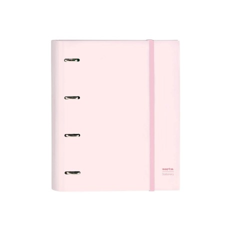 Carpeta 4 anillas 35 mm safta din a4 gomas y 5 separadores tapa forrada recambio 100 h 60 gr cuadro 5 mm stationery