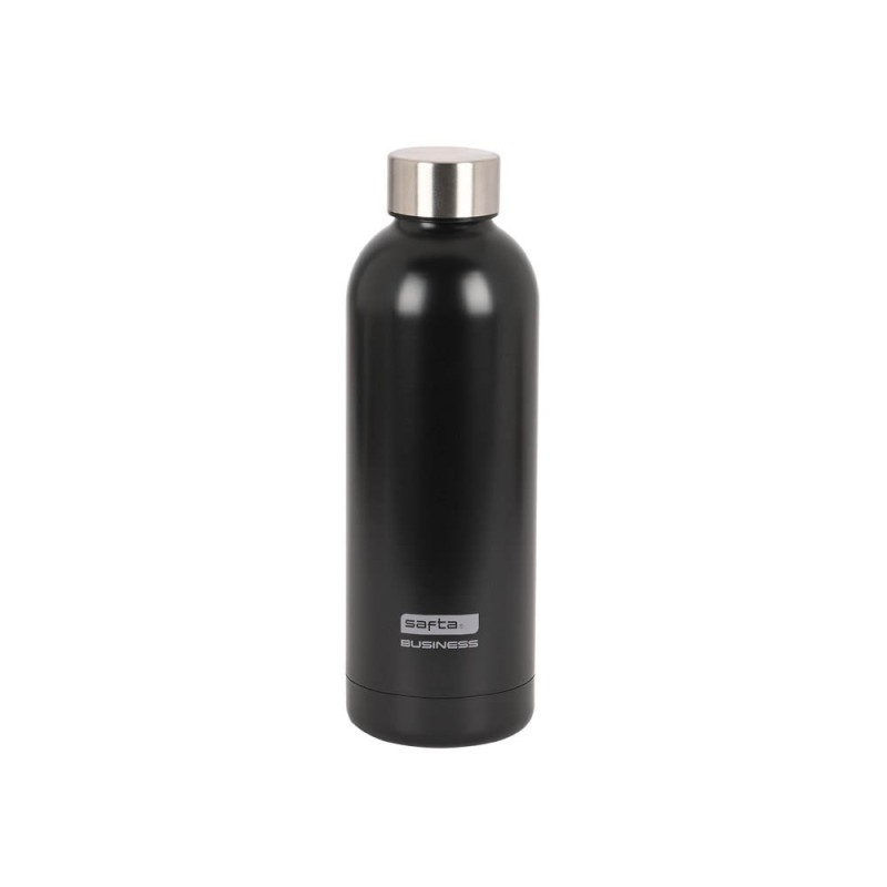 Botella portaliquido safta 500 ml termo acero inoxidable azul/gris/negro 225x70 mm