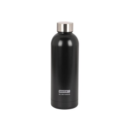 Botella portaliquido safta 500 ml termo acero inoxidable azul/gris/negro 225x70 mm