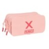 Bolso escolar portatodo safta triple cremallera munich basics 100x215x80 mm