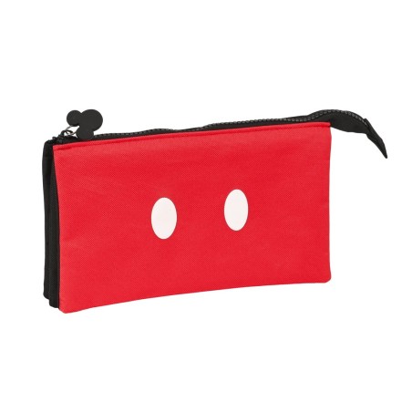 Bolso escolar portatodo safta triple cremallera mickey mouse mood 120x220x30 mm